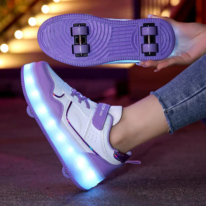 LED Rollschuhe für Kinder – Verstellbar, Leuchtend & Komfortabel