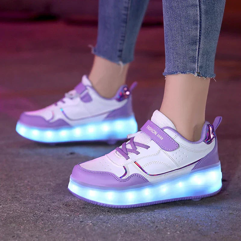 LED Rollschuhe für Kinder – Verstellbar, Leuchtend & Komfortabel