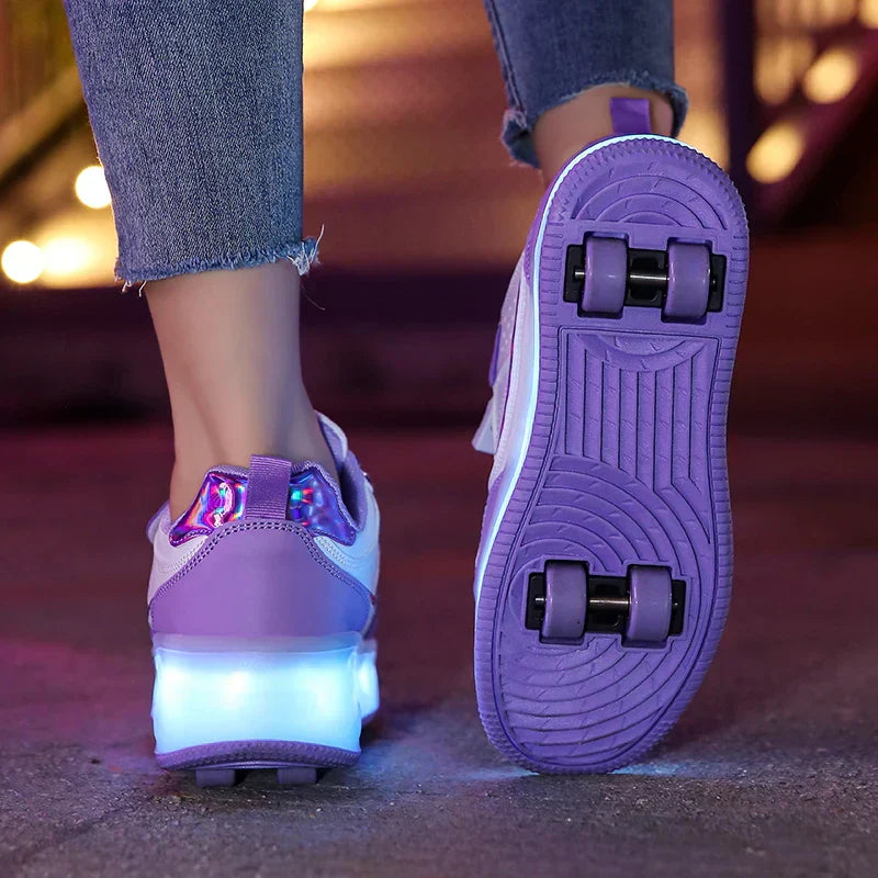 LED Rollschuhe für Kinder – Verstellbar, Leuchtend & Komfortabel