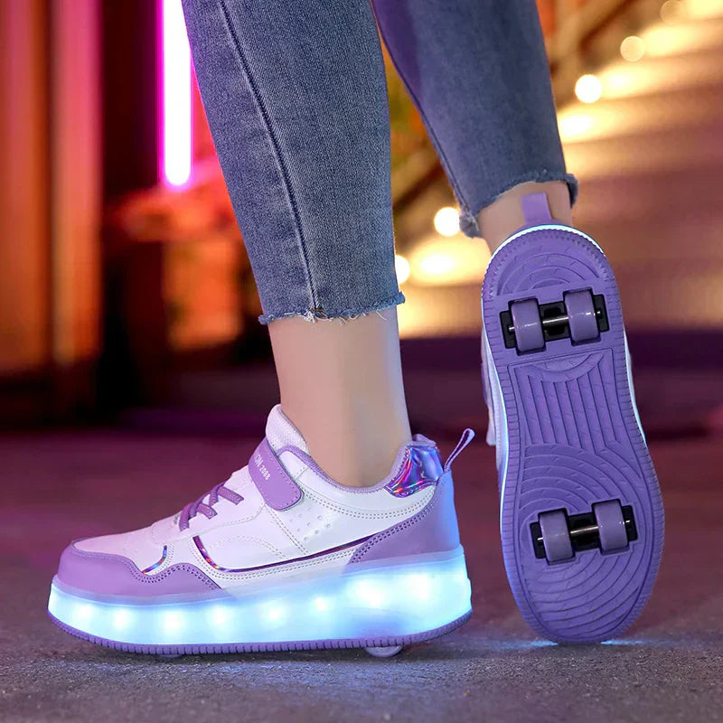 LED Rollschuhe für Kinder – Verstellbar, Leuchtend & Komfortabel