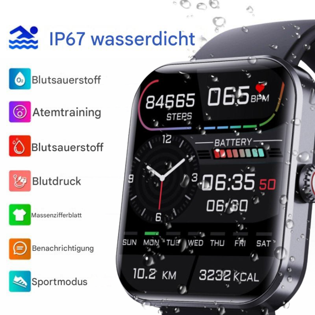 Frendorf | Kleurentouchscreen smartwatch met hartslag- en bloeddrukmonitor 1