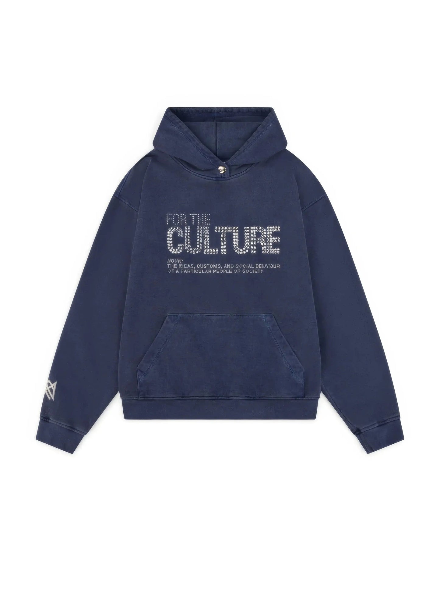 Sweat à Capuche Bleu avec Imprimé "For the Culture"