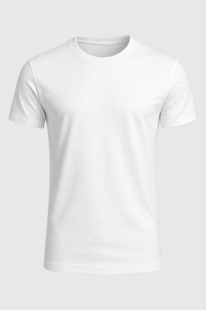 Hvid Slim-Fit T Shirt Herre til Mænd - Valmont Wear