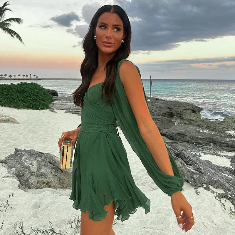Charlotte | Summer Women z długim rękawem Mini dress