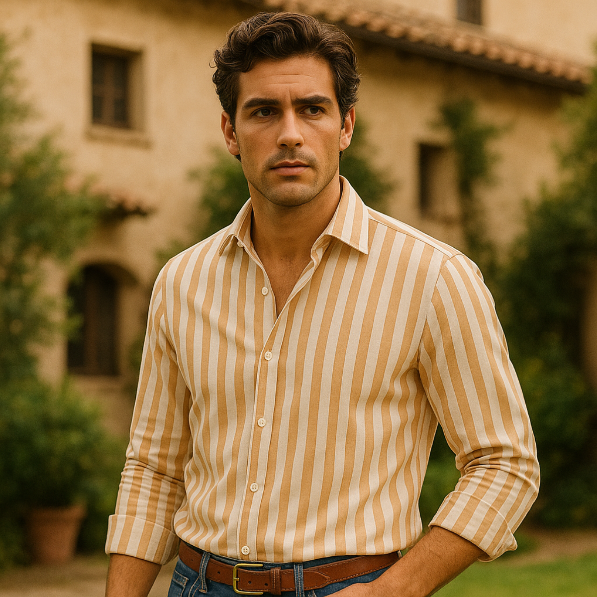 Vittorio Striped Linen Shirt