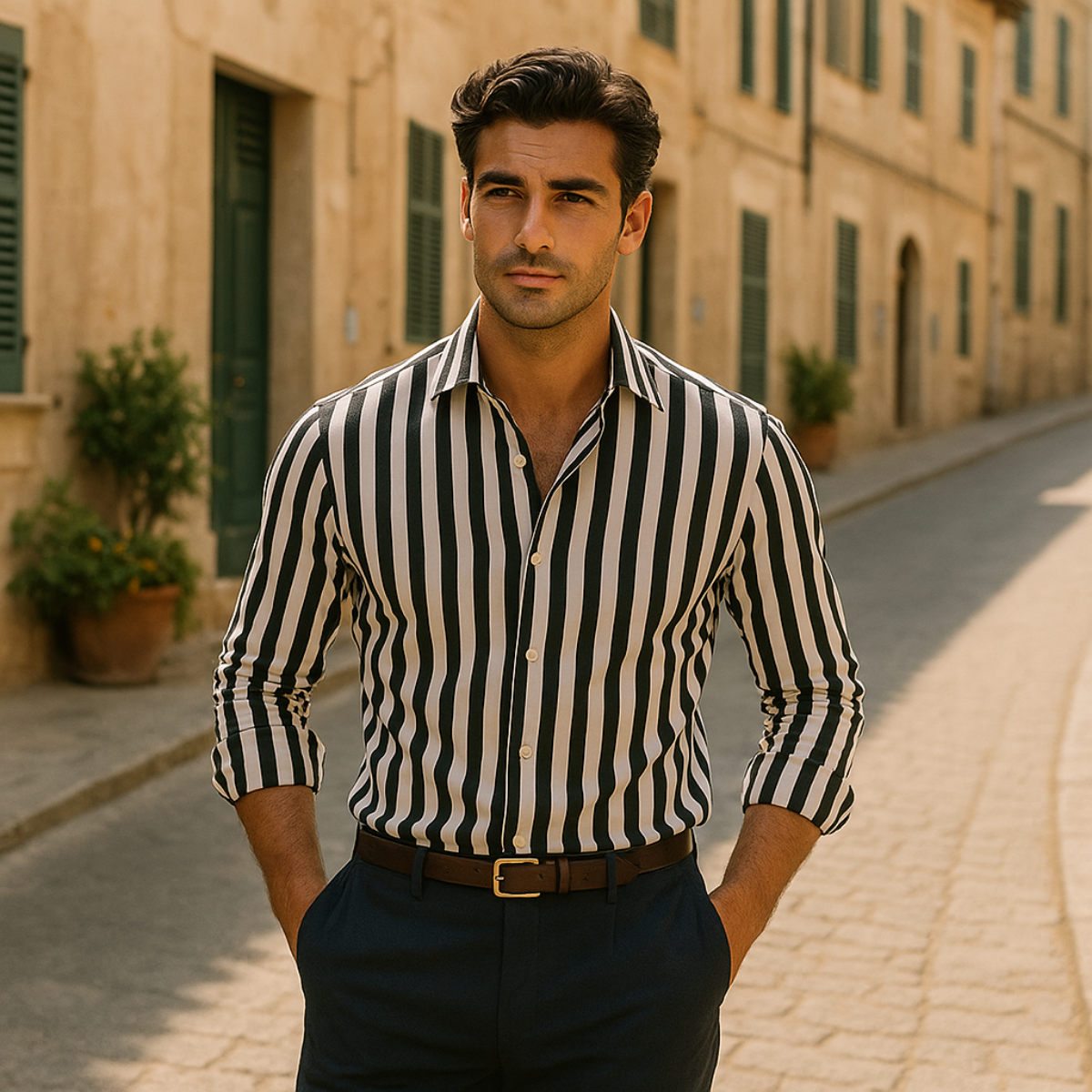 Vittorio Striped Linen Shirt