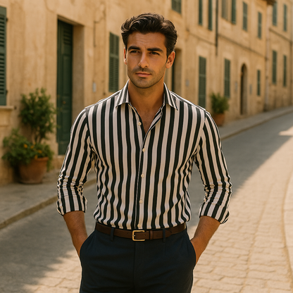 Vittorio Striped Linen Shirt