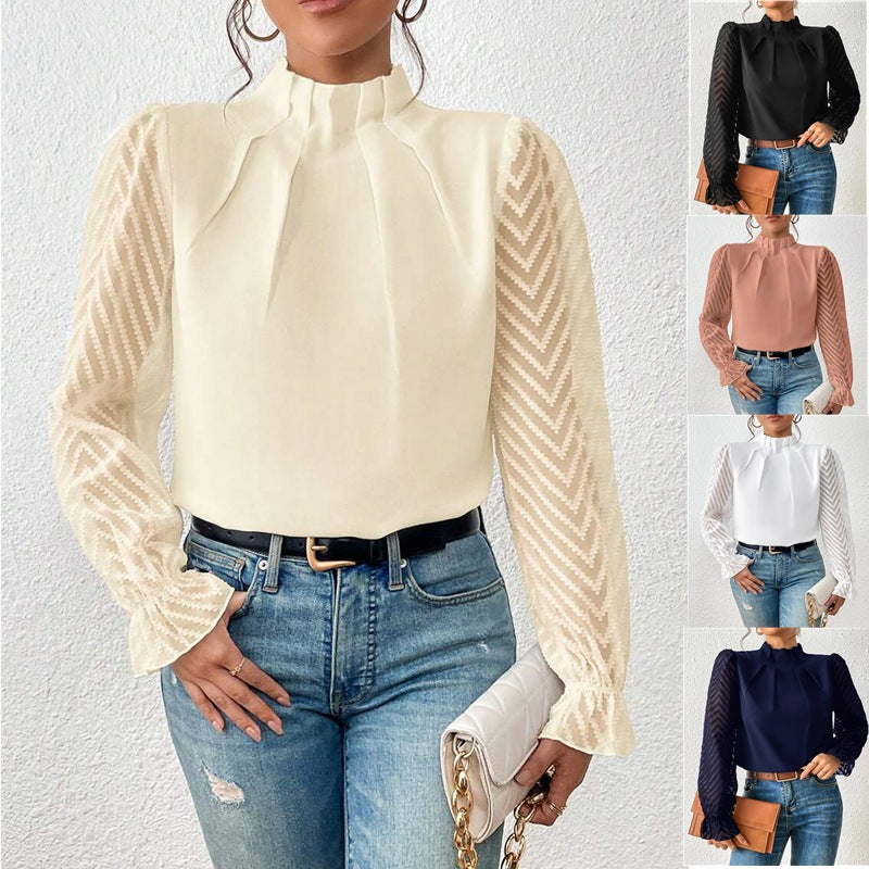 GEORGIA | Legere Rollkragenbluse 3
