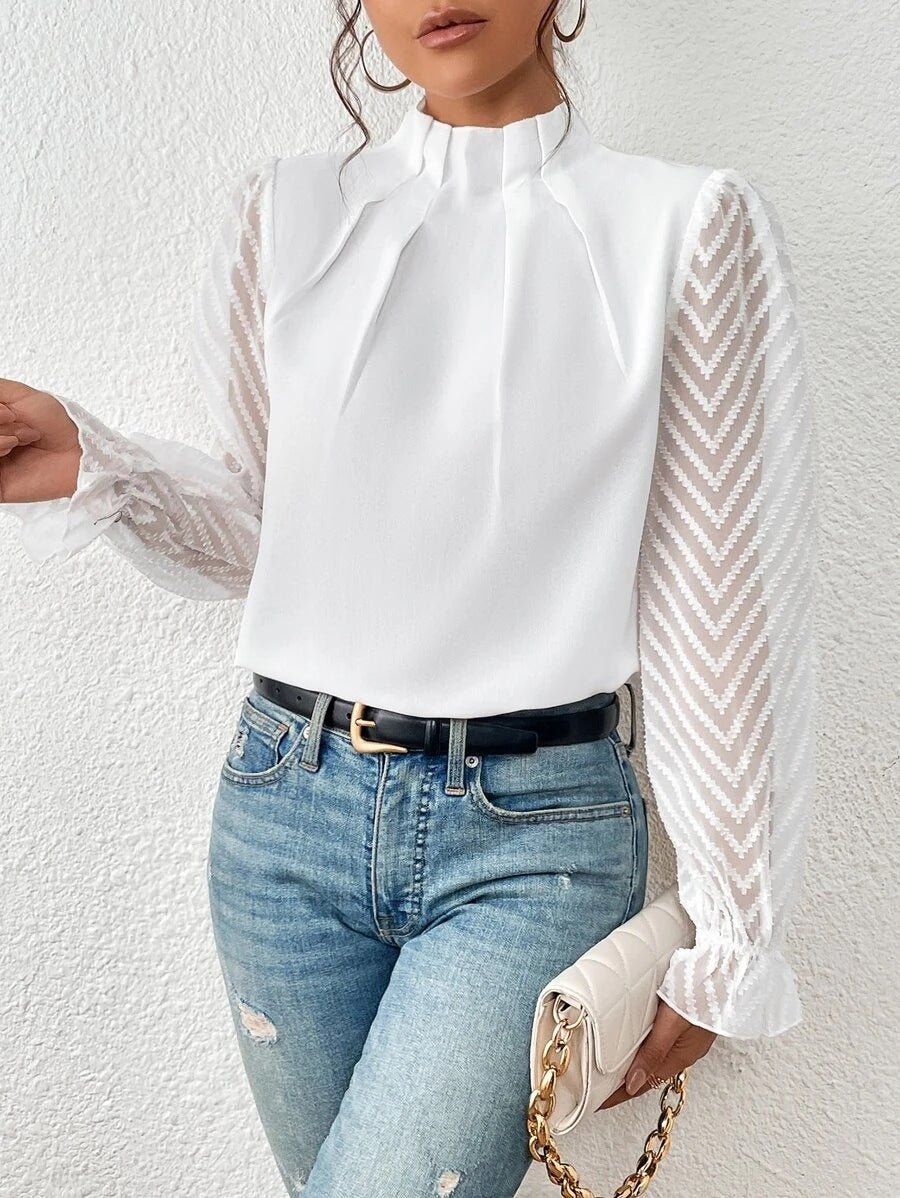 GEORGIA | Legere Rollkragenbluse 4