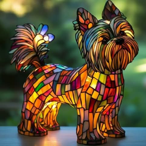 LED Nachtlampe mit Hunderassen | Dekorative Tischlampe | Warmes Stimmungslicht