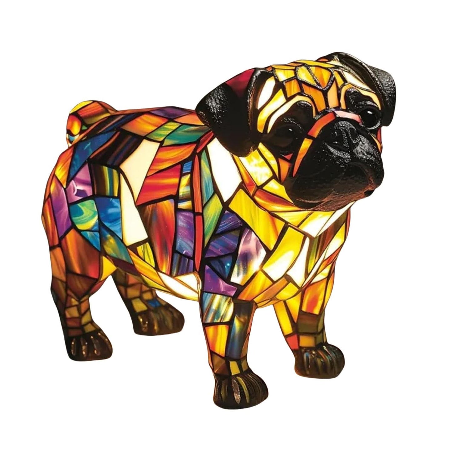 LED Nachtlampe mit Hunderassen | Dekorative Tischlampe | Warmes Stimmungslicht