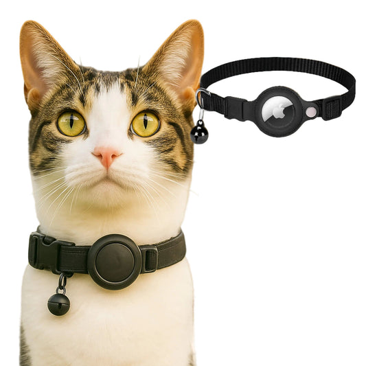 GPS Katzenhalsband | Sicherheitsverschluss & Reflektierend | Verstellbar | Tracepaw