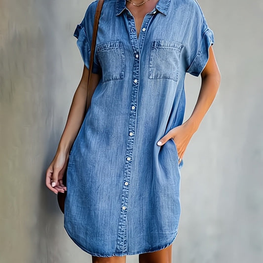Helen | Button-Down Shirt Dress