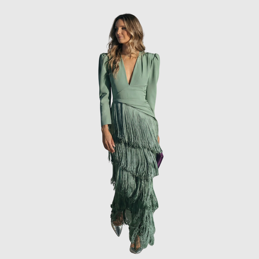 Gabriella - Elegáns Rojtos Maxi Ruha