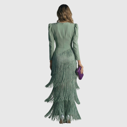 Gabriella - Elegáns Rojtos Maxi Ruha