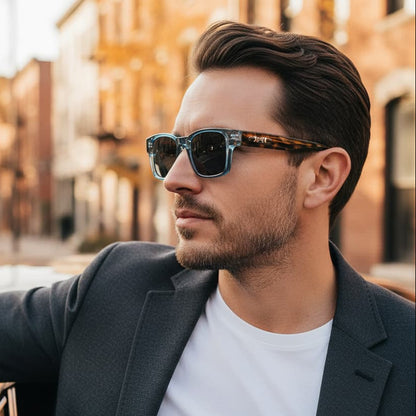 Męskie Okulary Przeciwsłoneczne Flat Top | Przyciemniane