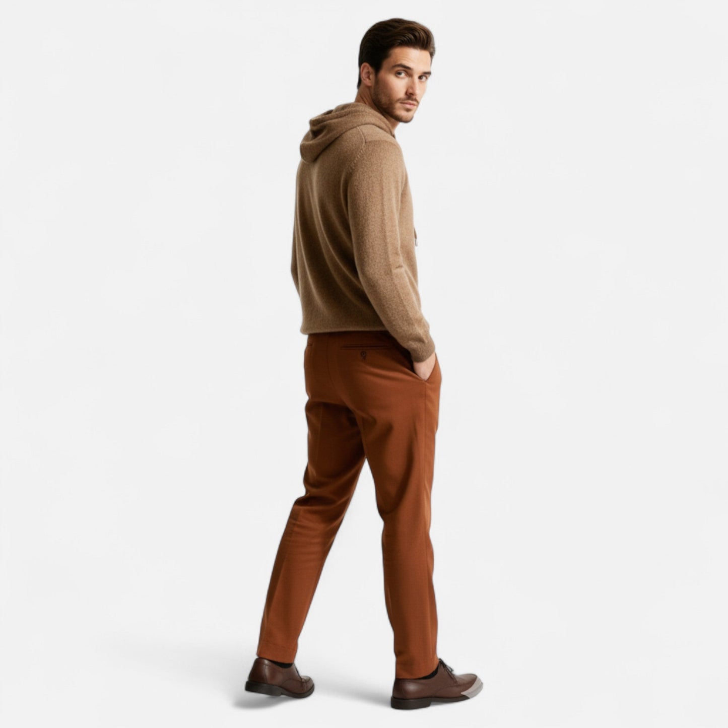 Sweat à capuche 100% cachemire pour homme