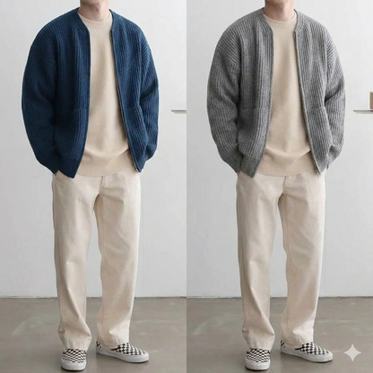 Men’s Trendy Cardigan Jacket – Modern Knit Layer for Stylish Everyday and Smart Casual Looks