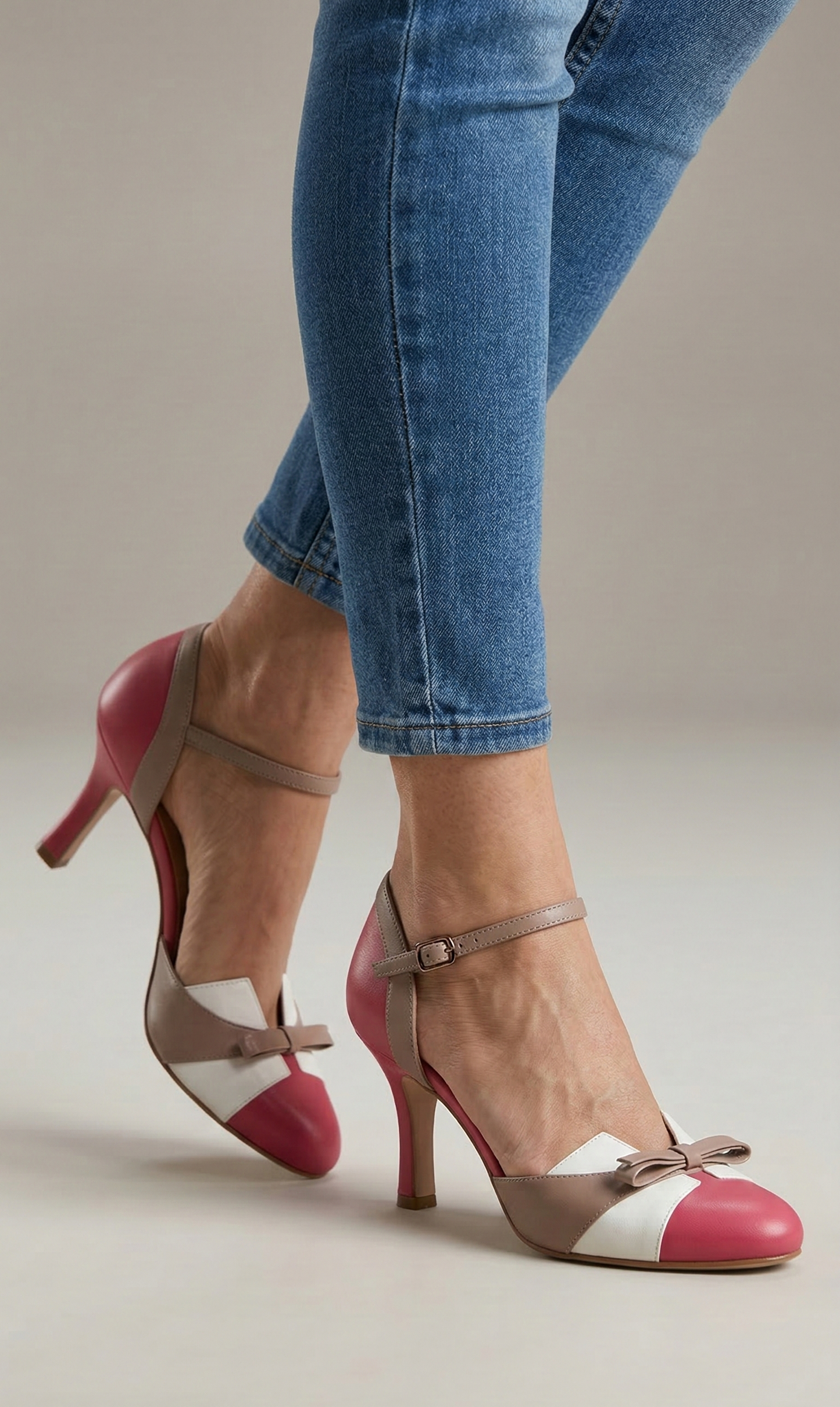 Élise | Chaussures à talons confortables en cuir