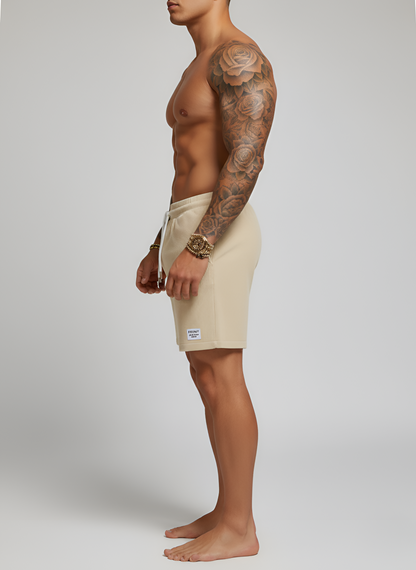 Men’s Corduroy Drawstring Shorts with Pockets Casual Fit