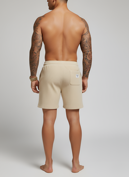 Men’s Corduroy Drawstring Shorts with Pockets Casual Fit