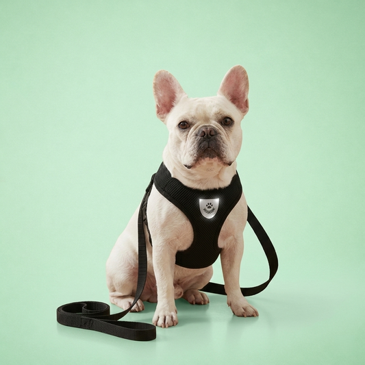 Collars & Leashes - Reflective Pet Harness & Leash Set