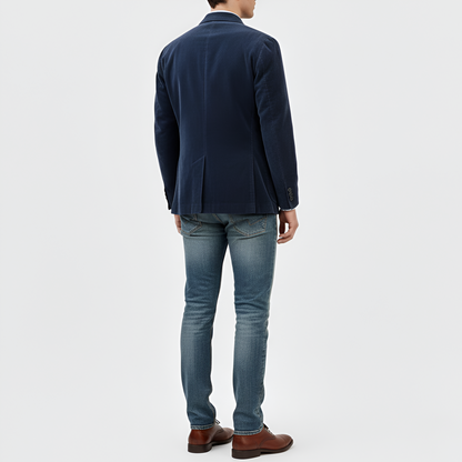 Giacca blazer uomo in velluto a coste cotone stile casual elegante