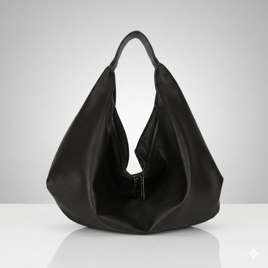 Large Soft Leather Hobo Shoulder Bag
