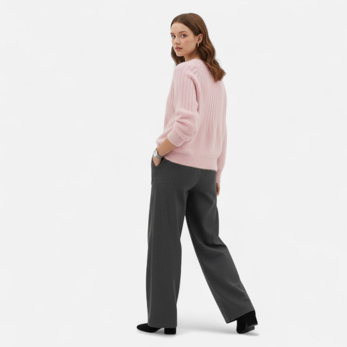 Valmonti | Women’s Knit Sweater – Soft Timeless Elegance