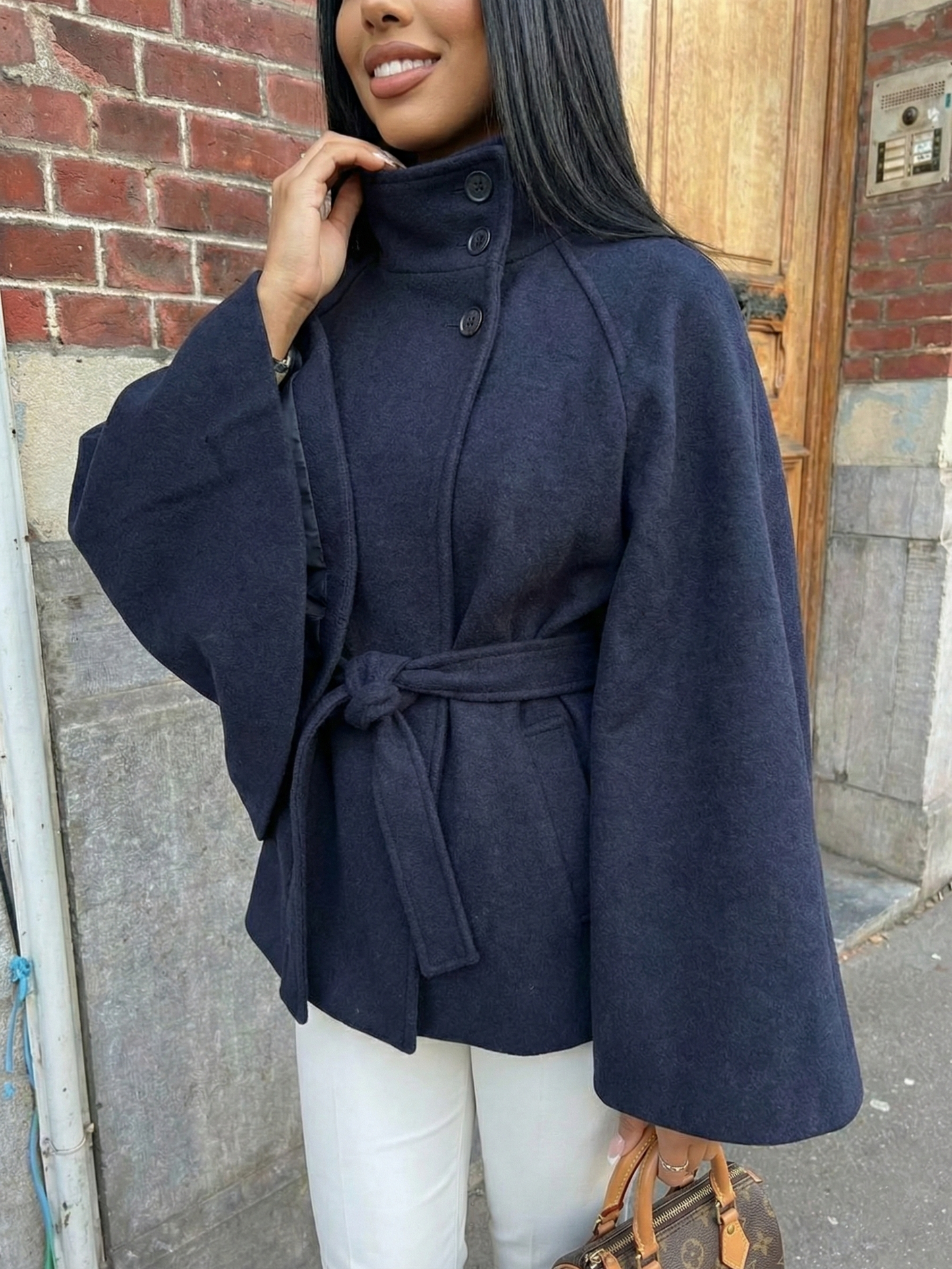 CHLOE™ | Höghalsad Kappa med Bälte