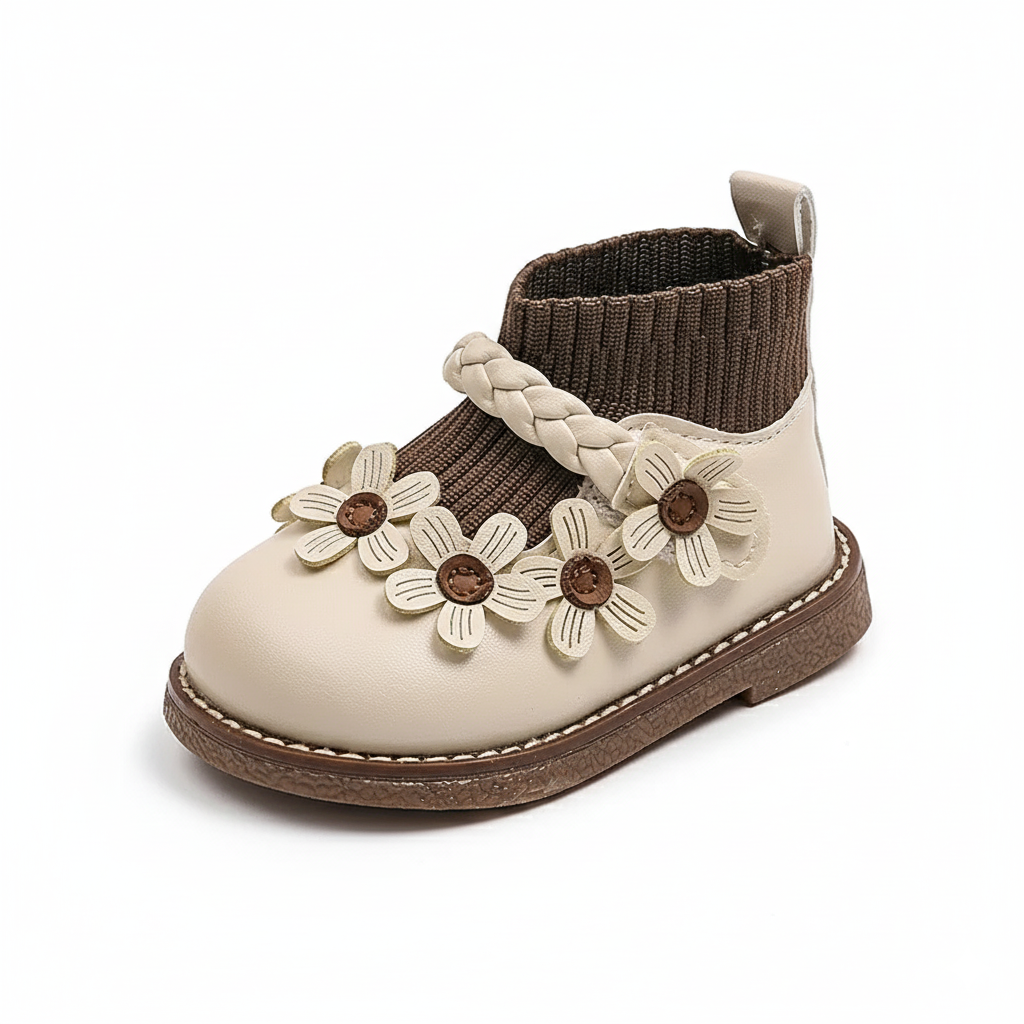 BloomSteps – Comfortabele Meisjes Schoentjes met Bloemenprint