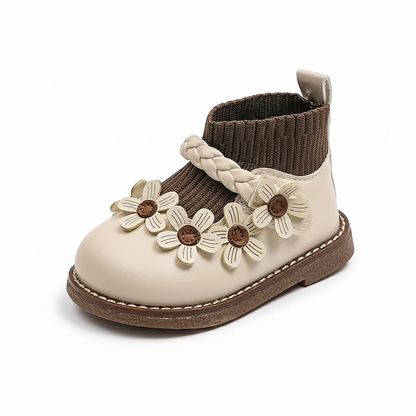 BloomSteps – Comfortabele Meisjes Schoentjes met Bloemenprint