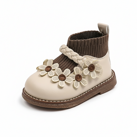 BloomSteps – Comfortabele Meisjes Schoentjes met Bloemenprint