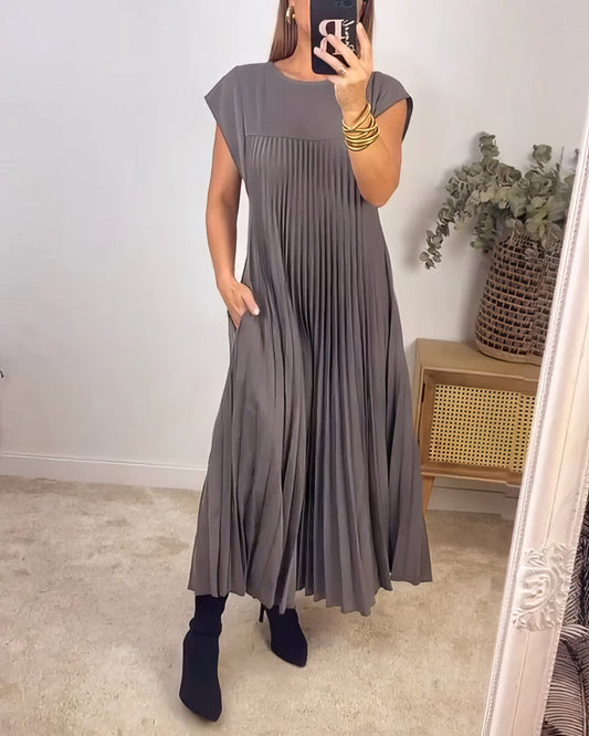Genevieve | Ärmelloses Plisseekleid mit Bequemer Passform | Elegantes Design für Vielseitige Anlässe 0