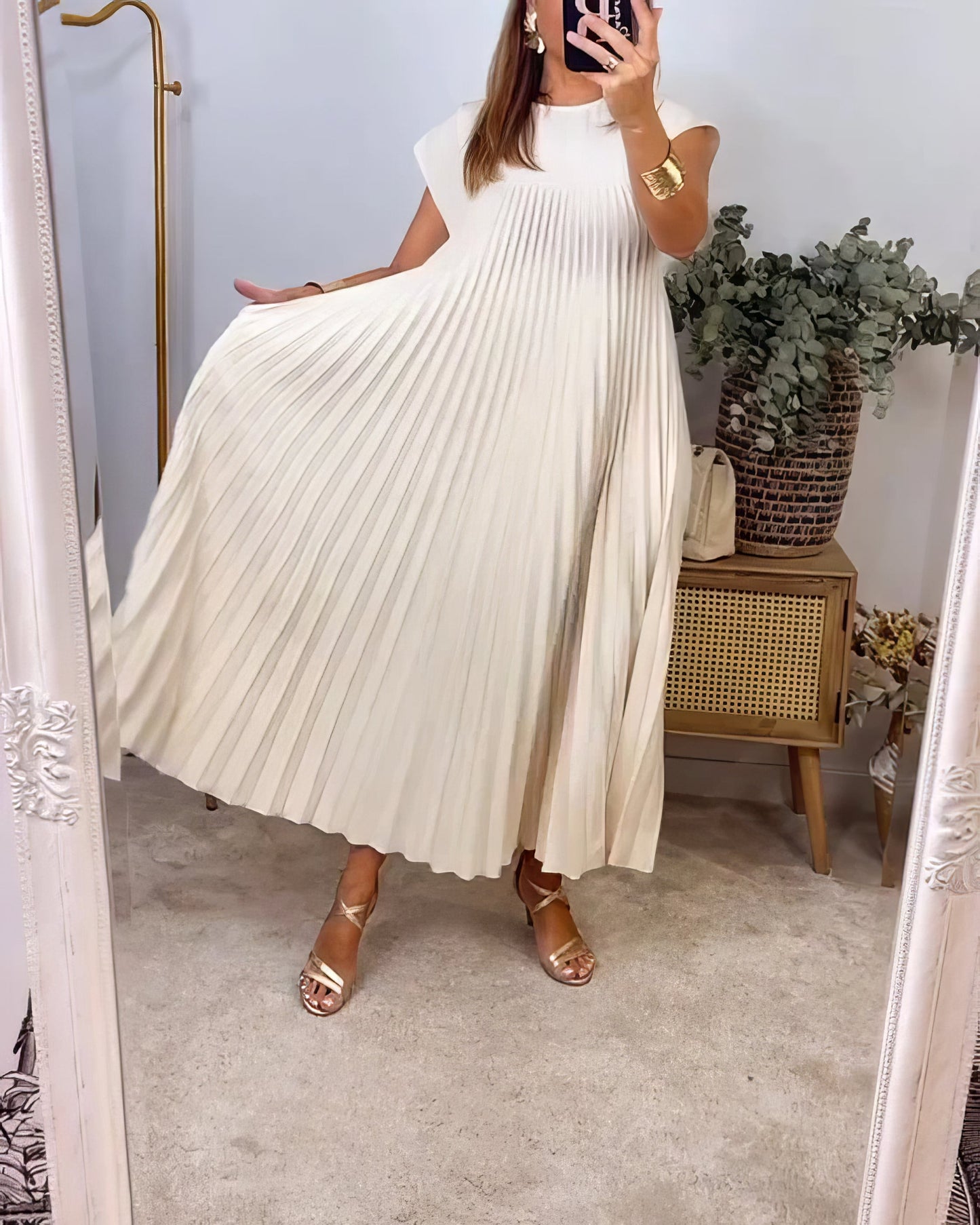 Genevieve | Ärmelloses Plisseekleid mit Bequemer Passform | Elegantes Design für Vielseitige Anlässe 6