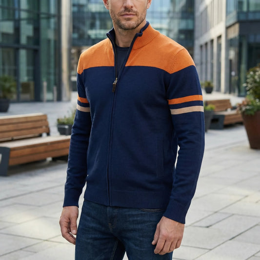 Gestreifte Schulter-Trainingsjacke - Ruben