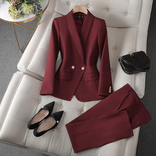 Getailleerde Blazer en Elegante Broek Dames | Tijdloze Luxe Uitstraling