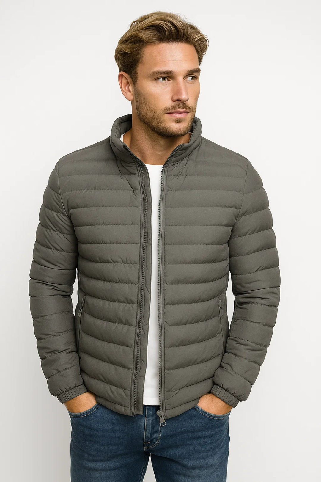 Veste homme | Matelassée | Légère | Automne | Coupe confortable