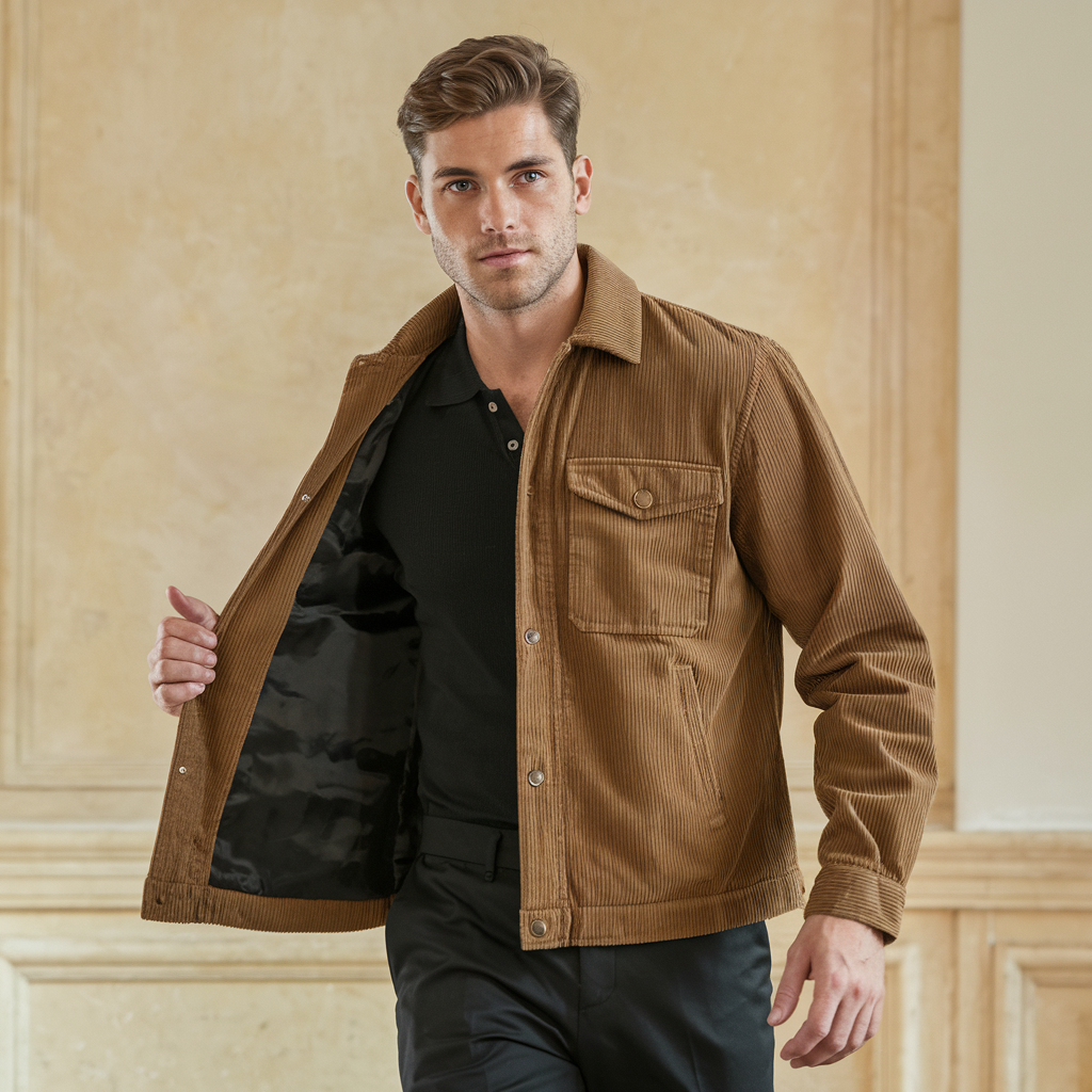 Giacca Uomo Vintage in Velluto - - abbigliamento uomo giacca giacca a coste giacca autunno giacca casual giacca formale giacca inverno giacca uomo giubbotti da uomo moda maschile stile senza tempo uomo velluto velluto vintage vintage - Concept Palermo