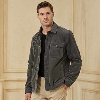 Giacca Uomo Vintage in Velluto a Costine - - abbigliamento primavera costine giacca giacca autunno giacca elegante giacca must-have giacca uomo giubbotti da uomo guardaroba versatile look formale stile classico stile pratico tessuto di qualità uomo velluto velluto a costine vintage - Concept Palermo