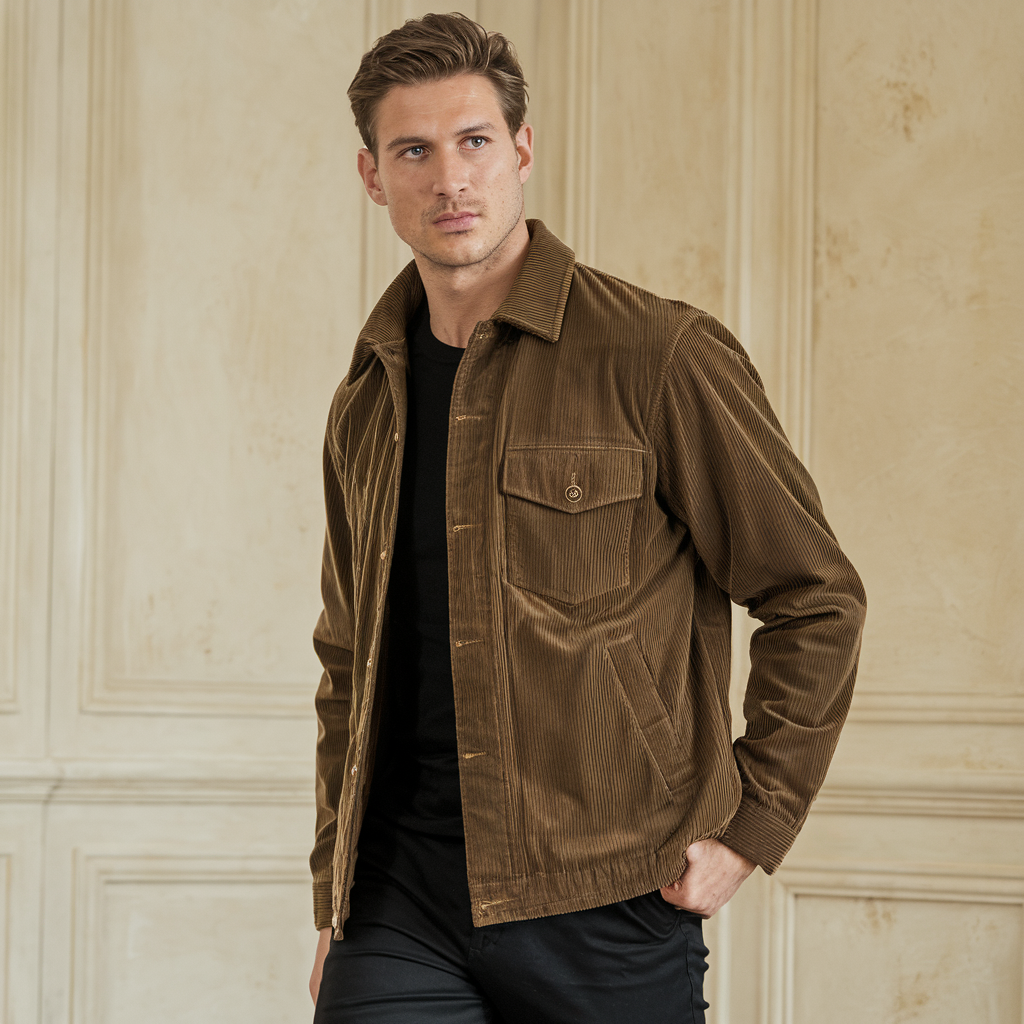 Giacca Uomo Vintage in Velluto a Costine - - abbigliamento primavera costine giacca giacca autunno giacca elegante giacca must-have giacca uomo giubbotti da uomo guardaroba versatile look formale stile classico stile pratico tessuto di qualità uomo velluto velluto a costine vintage - Concept Palermo