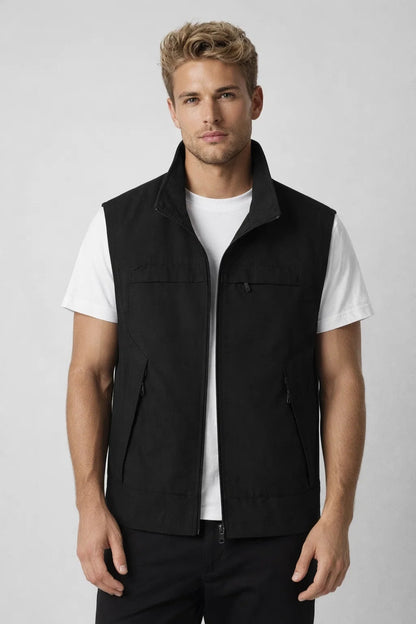 Men's Lightweight & Breathable Vest with Functional Zip Pockets