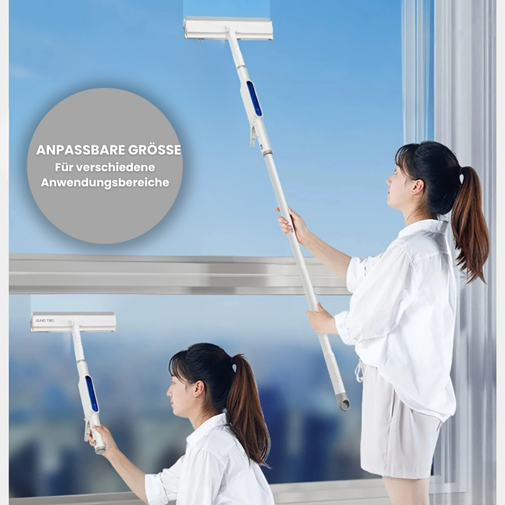 Ramenreiniger Met Telescoopsteel En Spray 3 In 1 Draaibaar 130cm | Restfield