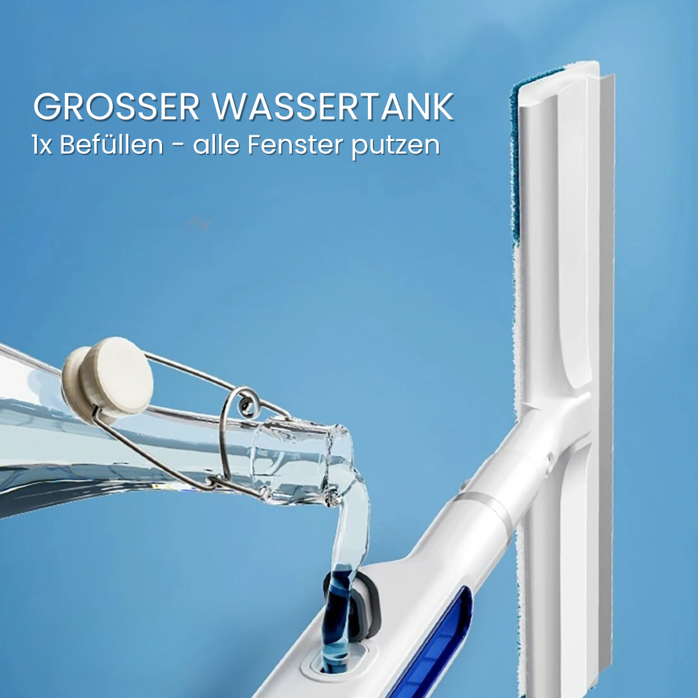Ramenreiniger Met Telescoopsteel En Spray 3 In 1 Draaibaar 130cm | Restfield