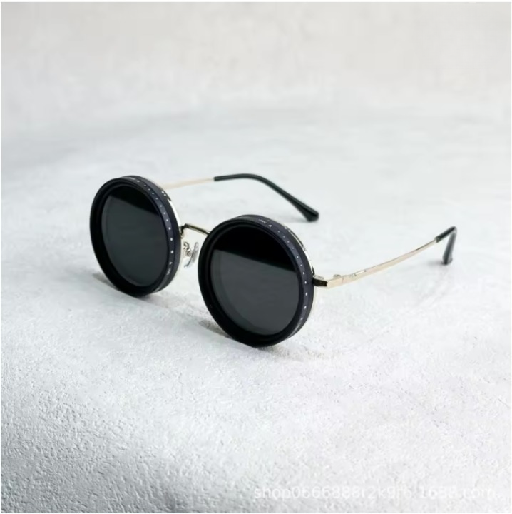 Retro Sonnenbrille mit UV400-Schutz – Runde Gläser