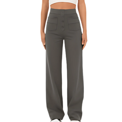 Brivana | Hoge taille stretchbroek voor dames – Slim fit pull-on broek voor comfort de hele dag door