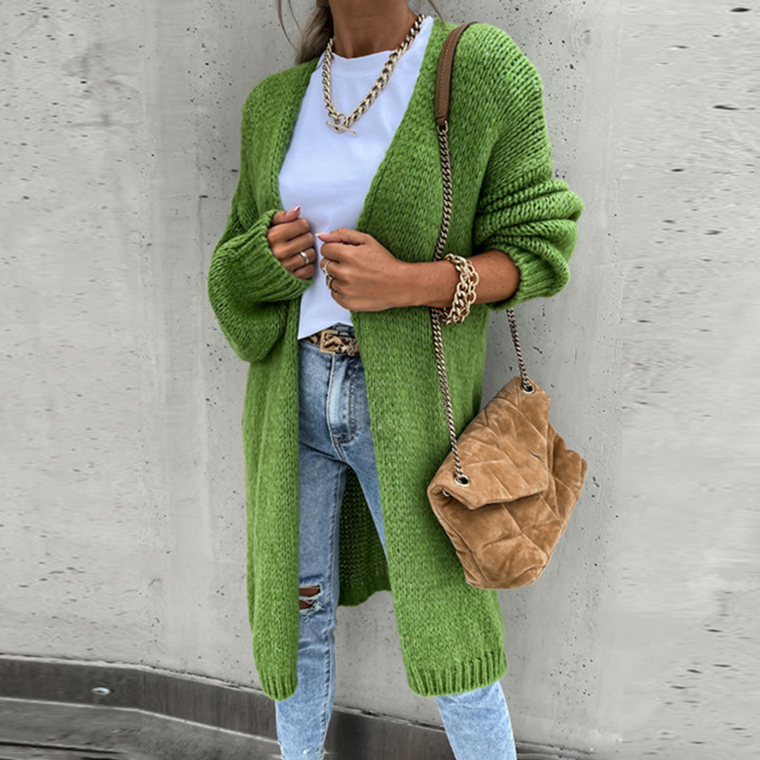 Lauren | Women relaxed fit Long Open Front cardigan