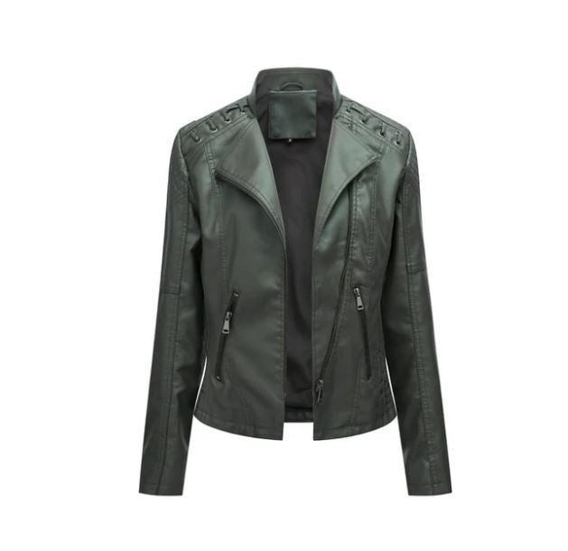 Lamb leather jacket for autumn