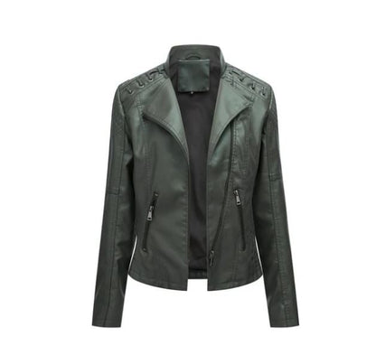 Lamb leather jacket for autumn