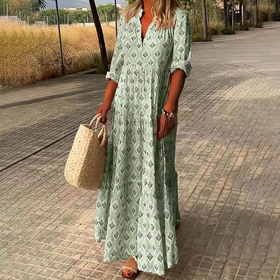 Nora | Elegancka Sukienka Maxi Boho